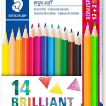 Ergo Soft Coloured Pencils Pack of 14 Assorted Colours