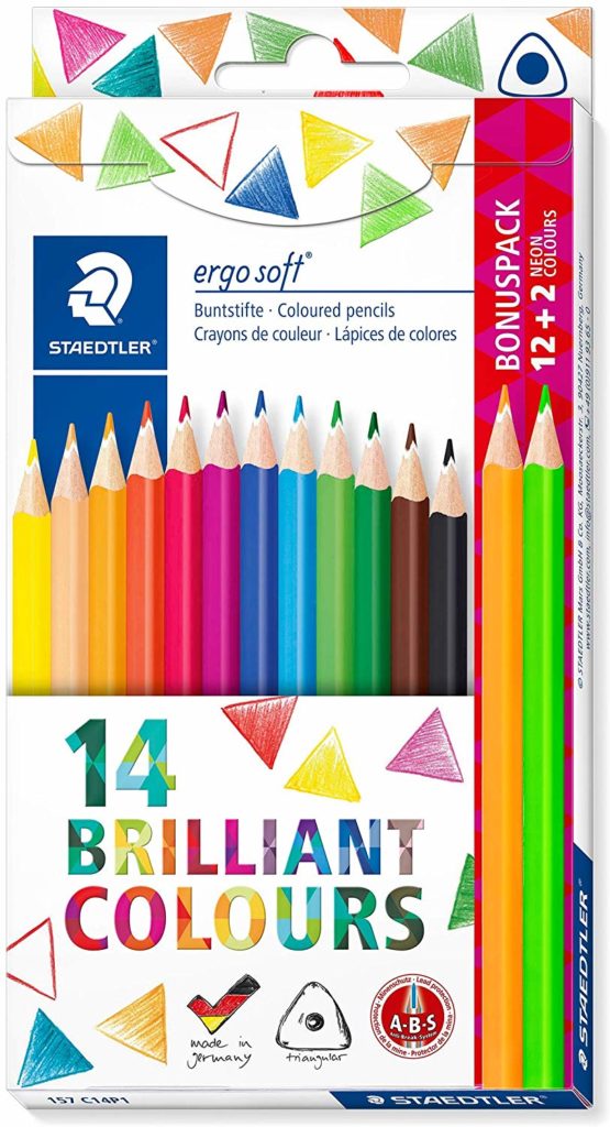 Ergo Soft Coloured Pencils Pack of 14 Assorted Colours