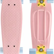 Xootz Kid's Mini Cruiser Skateboard, Retro Plastic Complete Skateboard for Boys and Girls