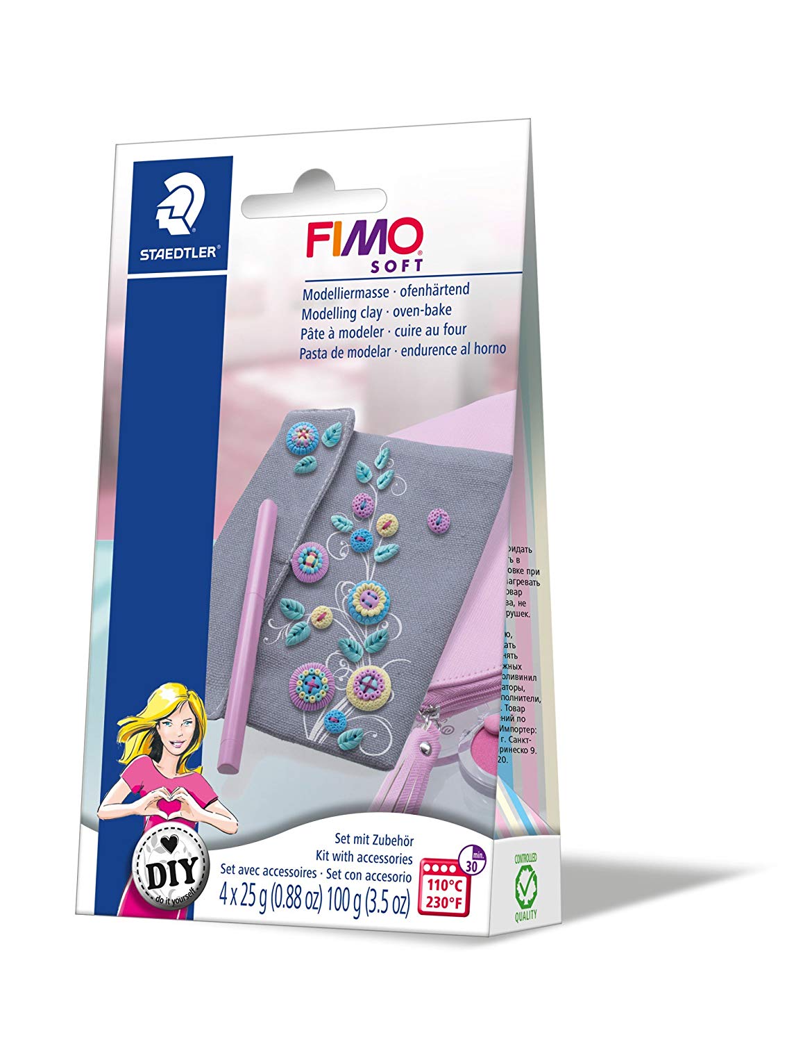 Staedtler Fimo soft DIY accessory set bag, 8025 09, Medium