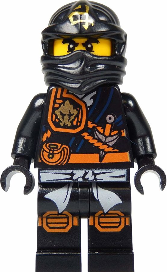 LEGO® Ninjago Minifigure - Cole Zukin Robe (Black Ninja) with Gold Katana - Image 2