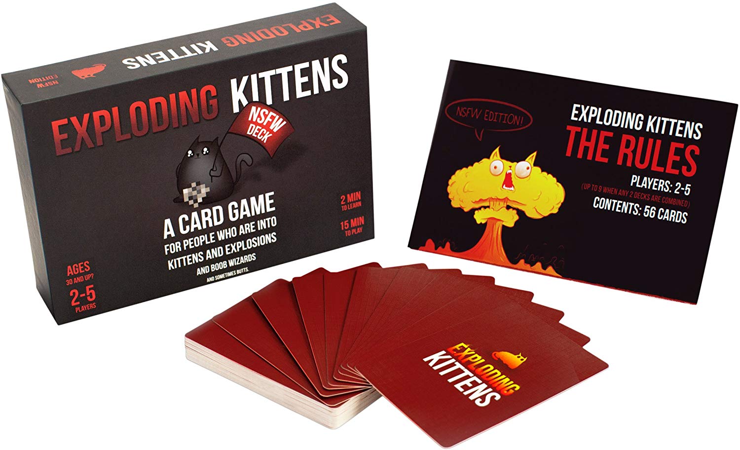 Exploding Kittens: NSFW Edition (Explicit Content - ADULTS ONLY! ENGLISH VERSION), Multicoloured, Mediano - Image 2