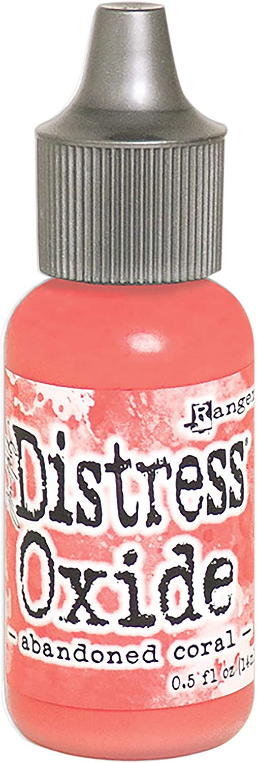 Ranger Abandoned Coral Distress Oxide Re-Inker, Synthetic Material, Pink, 2.5 x 2.5 x 7.2 cm