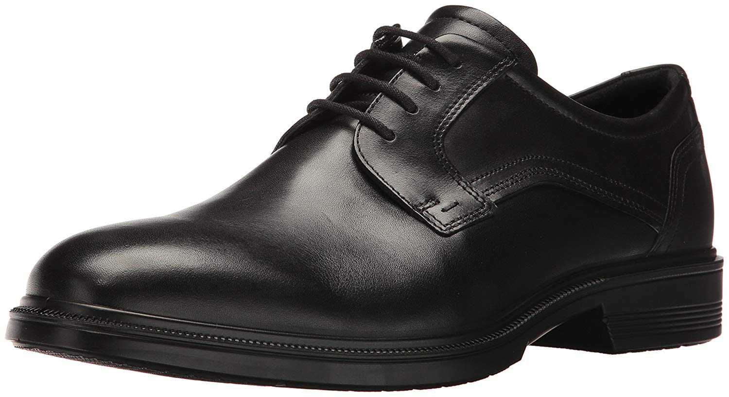 ECCO Men's Lisbon Plain Toe Tie Derbys, Black, 7 UK