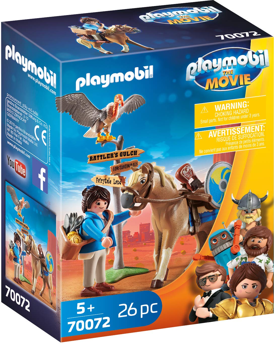Playmobil 70072 THE Movie Marla with Horse, For Children Ages 5+, Fun Imaginative Role-Play, PlaySets Suitable for Children Ages 4+