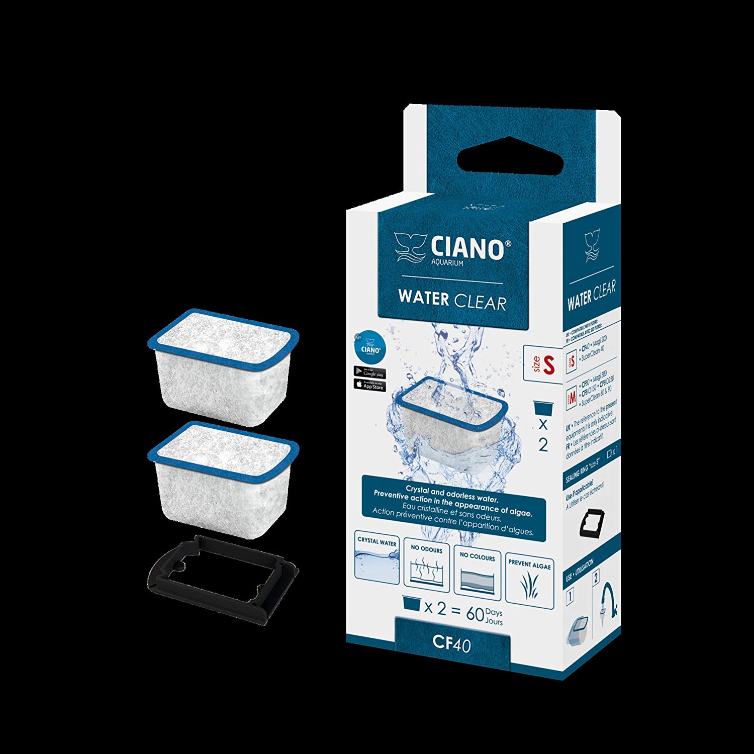 Ciano Water Clear & Protection Cartridge S CF20/CF40 — Clarity Aquatics -  Premium Aquatics Goods and Services