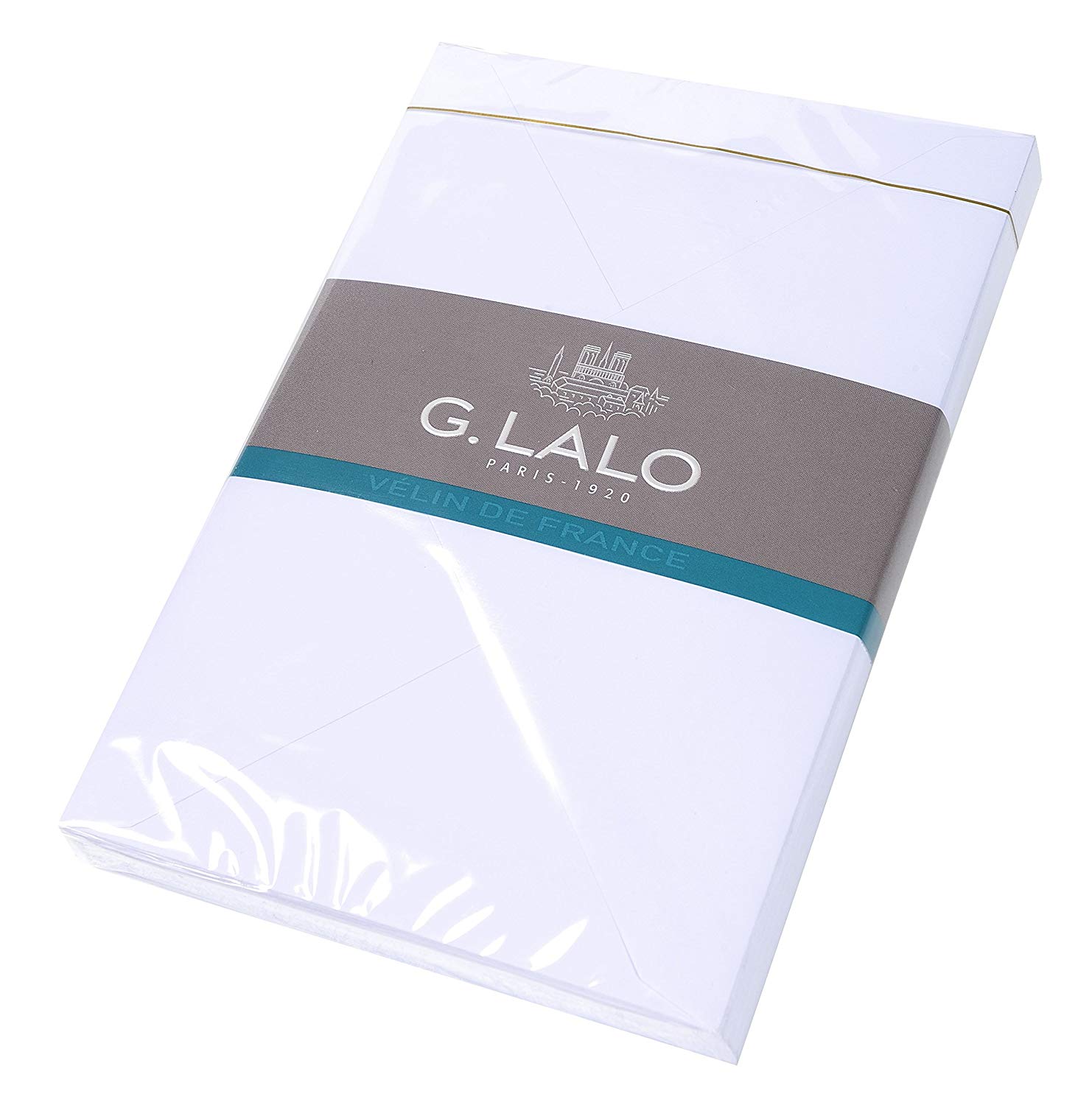 Lalo 21700L, Velin De France. Pack of 20 Gummed lined envelopes. Sizes: 11.4x16.2 cm 100g, French Vellum