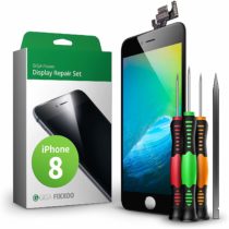 GIGA Fixxoo compatible with iPhone 8 Screen Replacement Complete Kit Black LCD; with TouchScreen, Retina Display Glass, Camera & Proximity Sensor - Easy Repair Guided Installation DIY