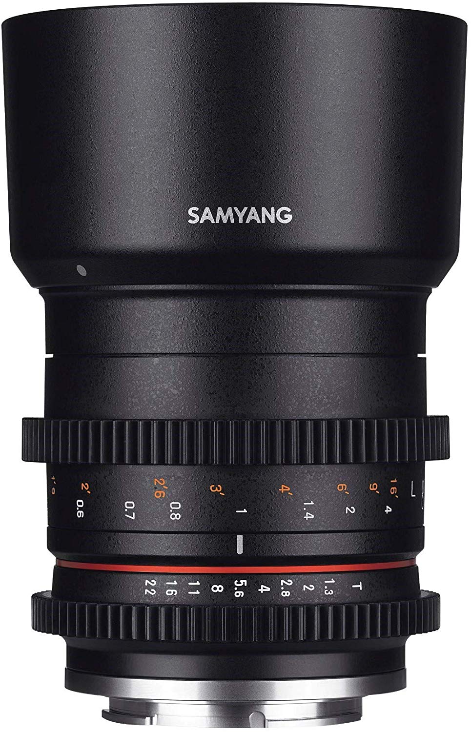 Samyang 50 mm T1.3 VCSC Lens for Sony E Camera, Schwarz