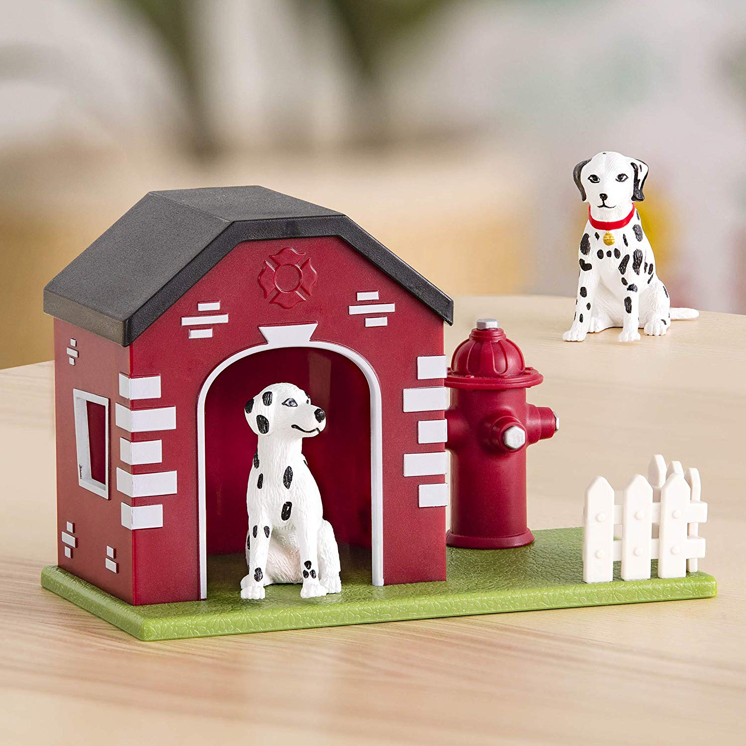 Terra by Battat, Firehouse Dogs Playset with 3 Toy Animal Figures - Image 2