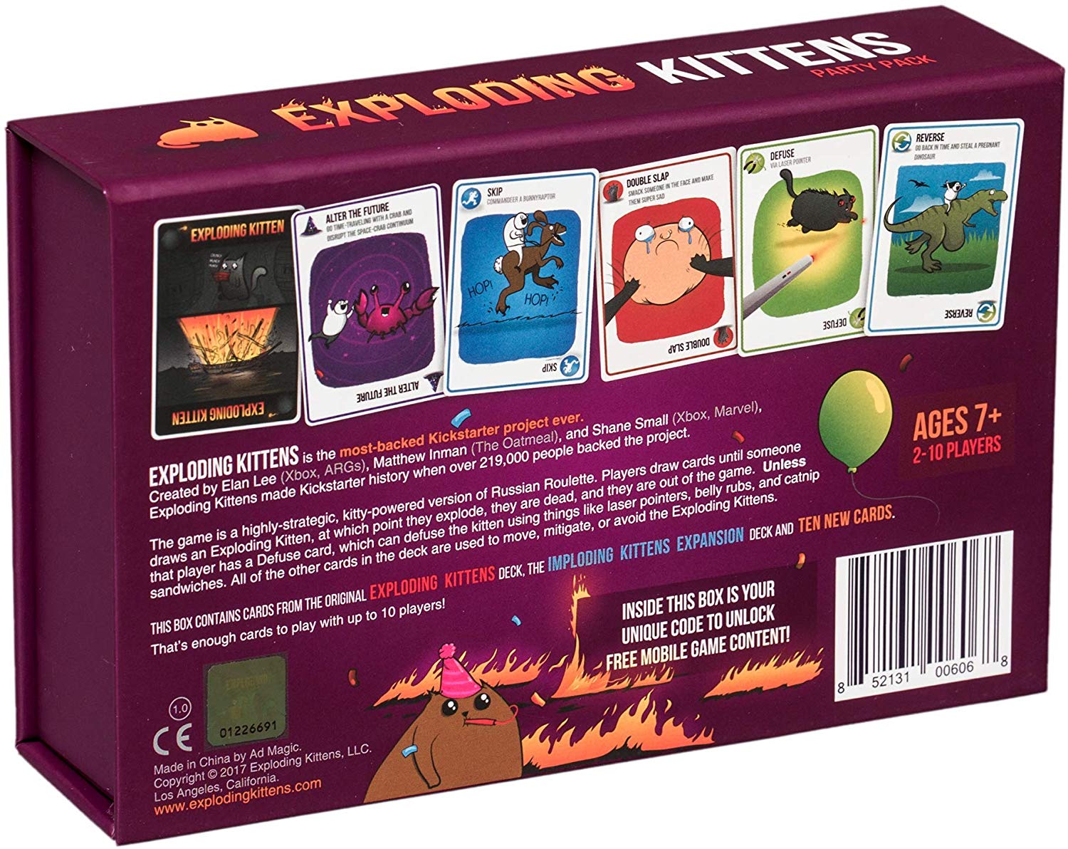 Exploding Kittens Party Pack: Play Exploding Kittens with up to 10 players!, 3.9 inches x 6.1 inches x 3.98 inches - Image 3