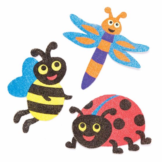 Baker Ross AW214 Bug Sand Art Magnets (Pack of 6), Assorted - Image 2