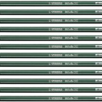 Graphite Pencil- -STABILO Othello Box of 12 4B