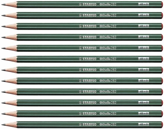 Graphite Pencil- -STABILO Othello Box of 12 4B