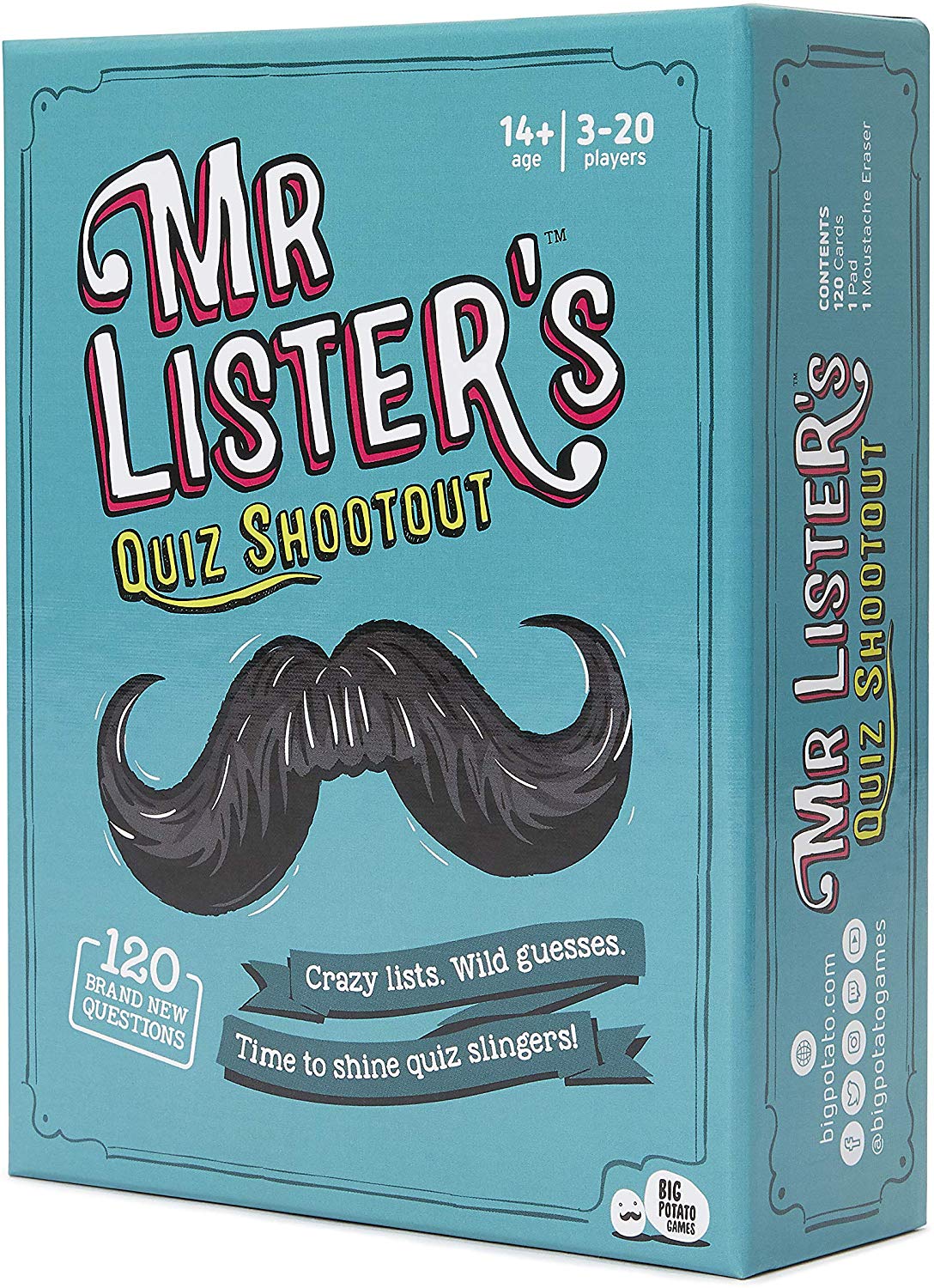 Mr Lister's Quiz Shootout: Perfect Card Game For Families, Golden, Medium