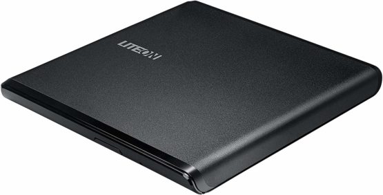Lite-On ES1 Ultra-Slim Portable USB 2.0 DVD Writer - Black