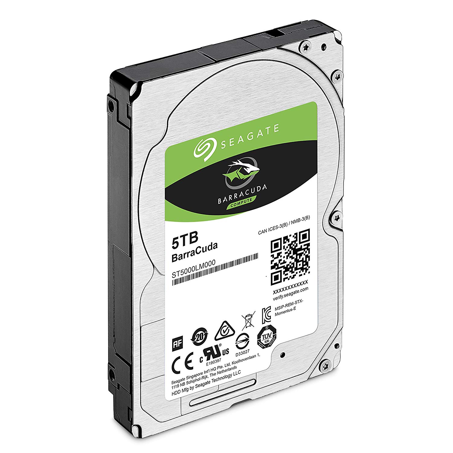 Seagate Guardian BarraCuda ST5000LM000 - Hard drive - 5 TB - internal - 2.5" - SATA 6Gb/s - 5400 rpm - buffer: 128 MB - Image 3