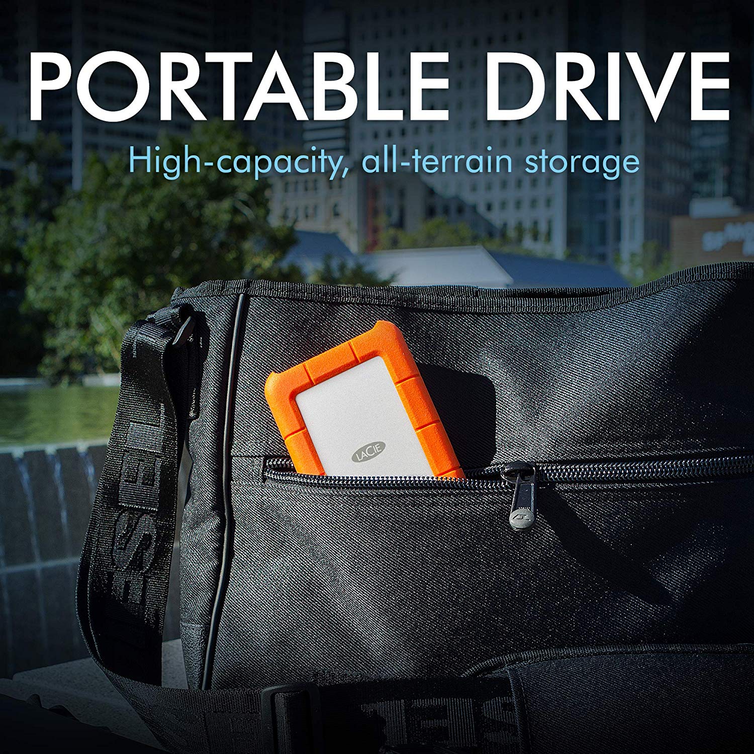 LaCie Rugged USB-C 2TB External Hard Drive Portable HDD, USB 3.0 compatible, Drop Shock Dust Rain Resistant - Image 2