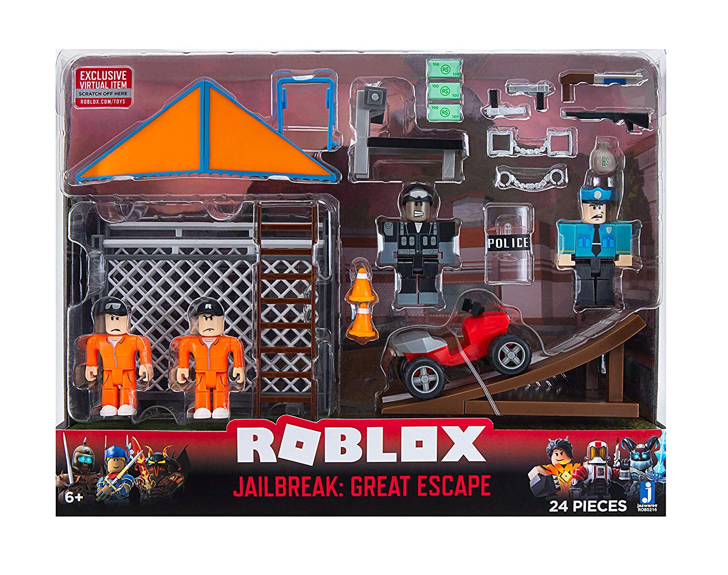 Roblox ROB0216 Jailbreak: Escape Collectible Figures & Accessories, Multicolor, standard size - Image 2