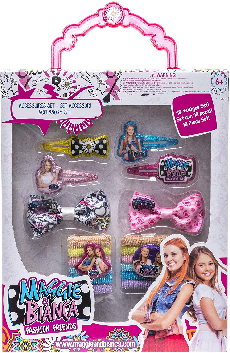 Joy Toy 65925 Figuren & Charactere Maggie & Bianca Accessory Set, 18 Pieces. in Gift Box 20.5 x 2.5 x 32.5 cm, Multicoloured