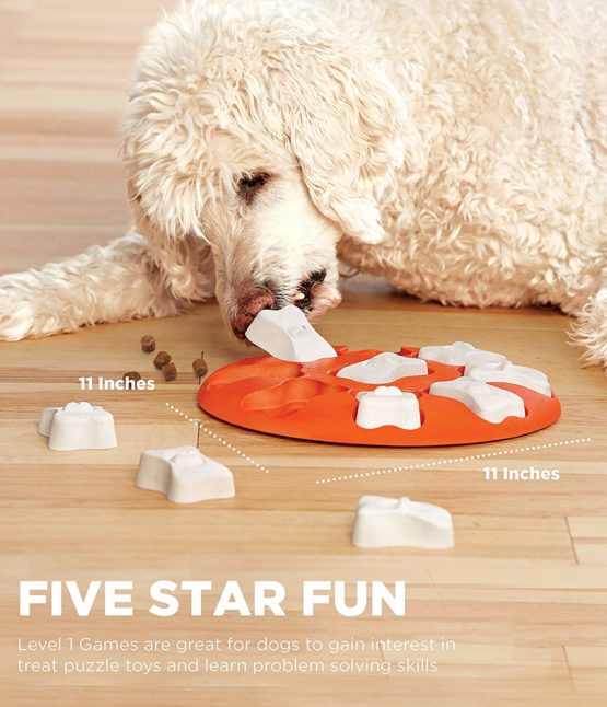 Nina Ottosson by Outward Hound Dog Smart Orange Interactive Treat Puzzle Dog Toy - Image 4