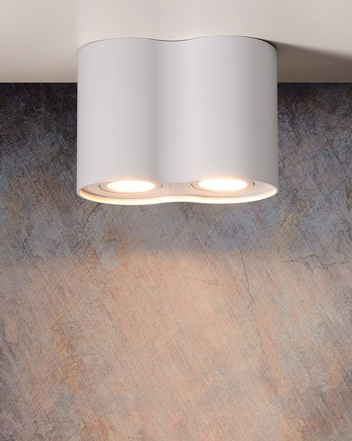 LUCIDE Tube - Ceiling Spotlight - 2xGU10 - White, 17,7 x 9,5 x 12,5 cm - Image 3