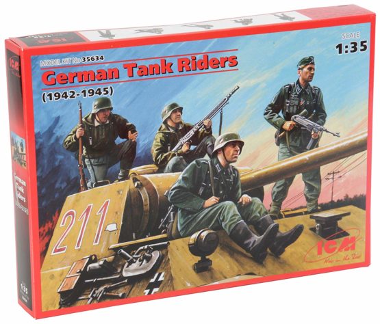 ICM ICM35634 1:35-German Tank Riders (1942-1945) 4 Figs