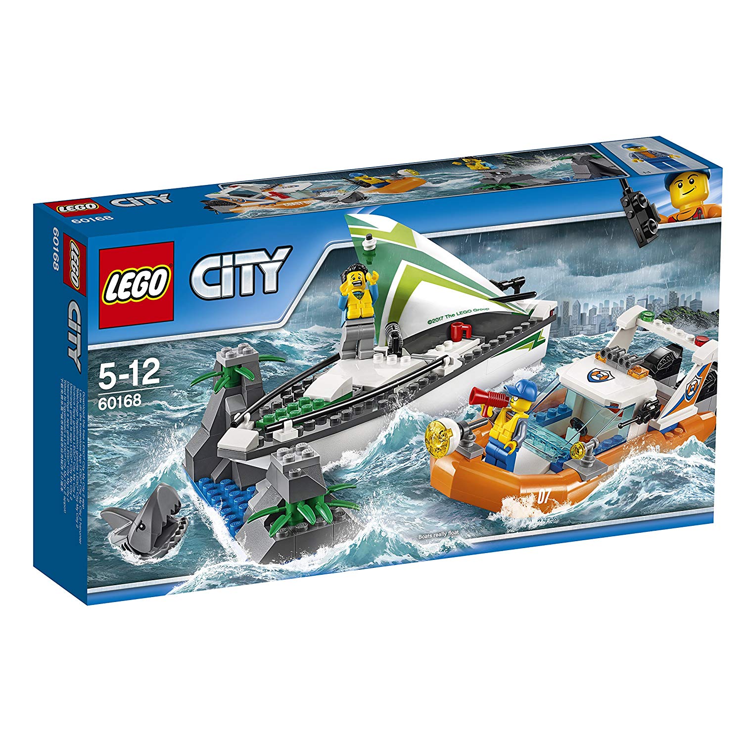 Lego City 60168 sail boat rescue set, Colourful