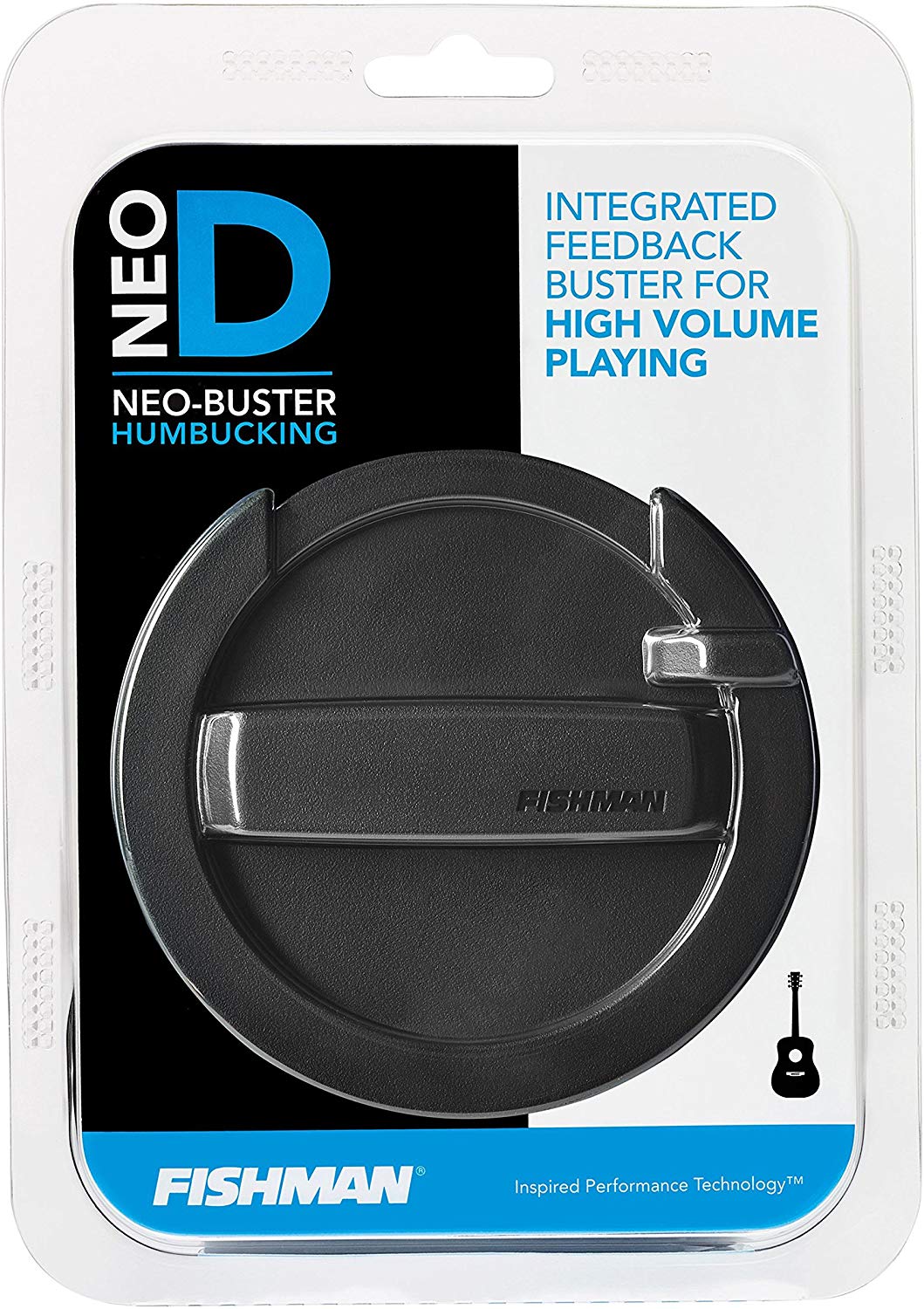 Fishman Neo-Buster Humbucking Soundhole Pickup & Feedback Buster, Black, 0.28 x 1.97 x 4.72 inches - Image 2