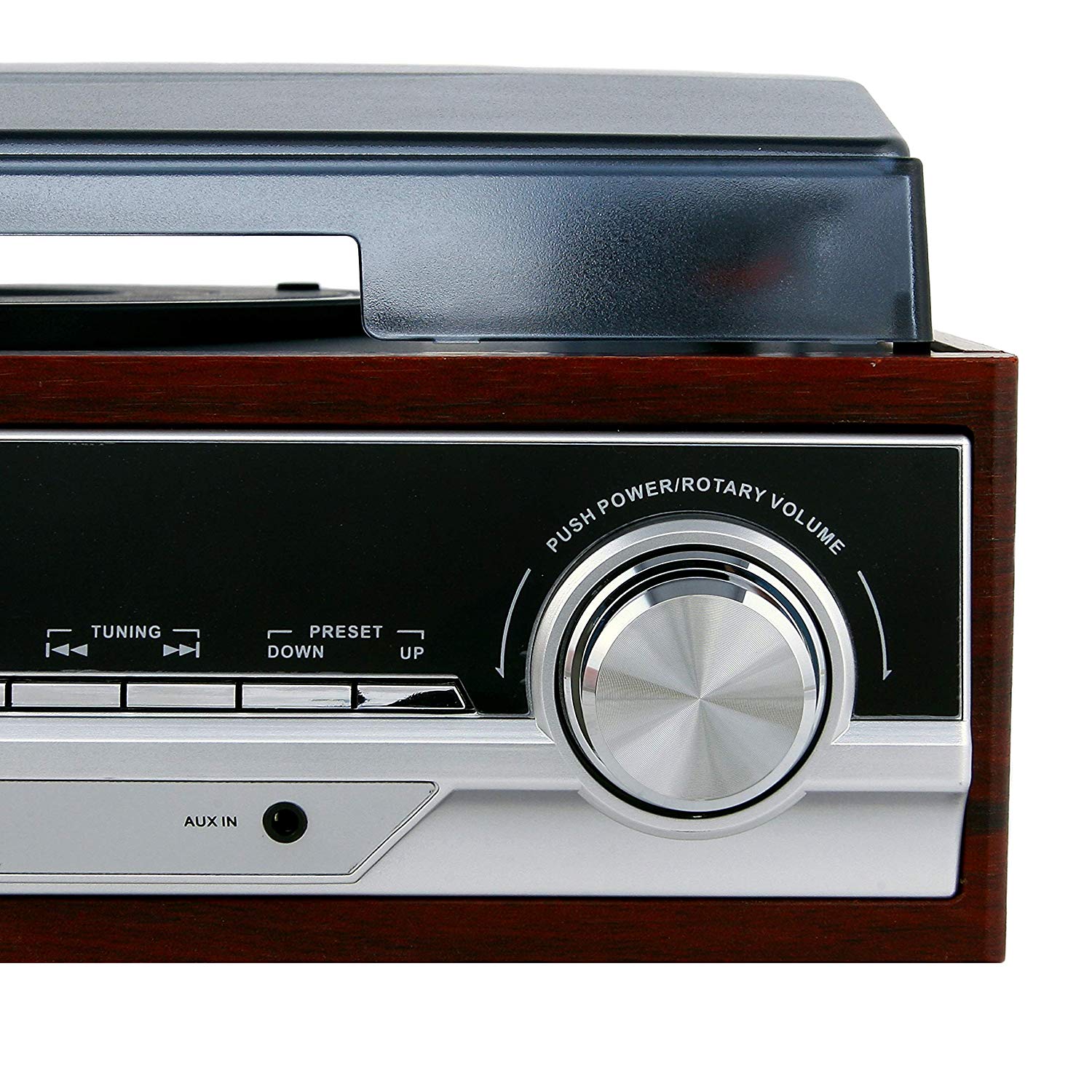 camry Turntable with Radio White and Brown, Multicolour, One Size CR 1113 - Image 3