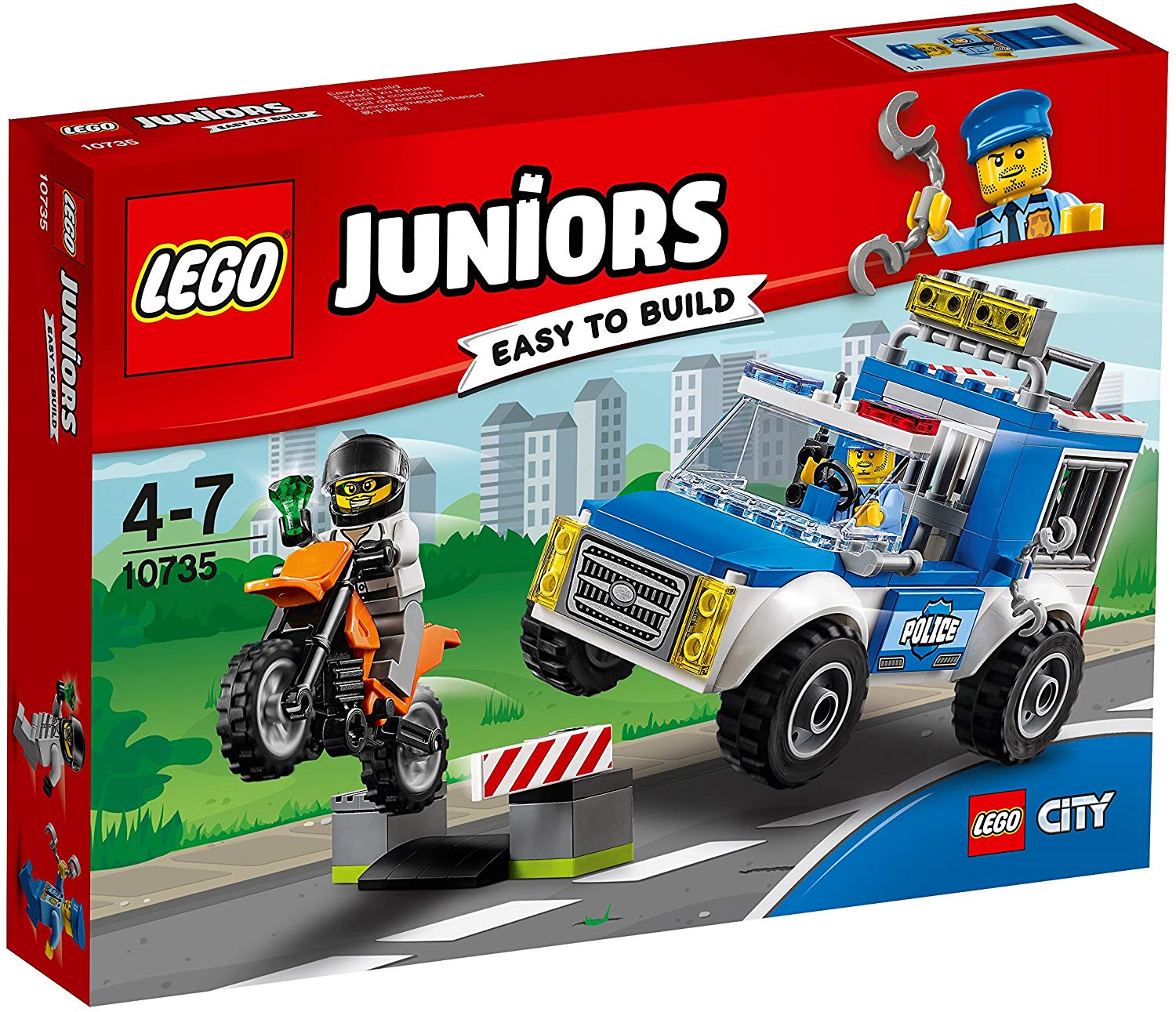 LEGO 10735 "Police Truck Chase Building Toy, Mixed