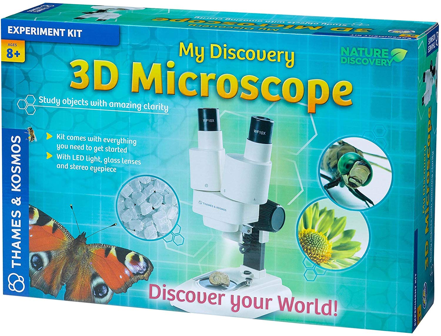 Thames & Kosmos 510463 My Discovery 3D Microscope, White black