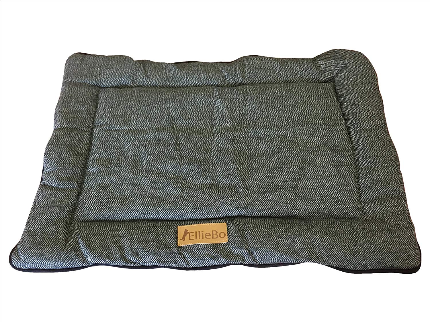 Ellie-Bo Medium Reversible Tweed and Grey Faux Fur Mat for 30-inch Dog Cage, 71 x 48 x 3 cm (L x W x H)