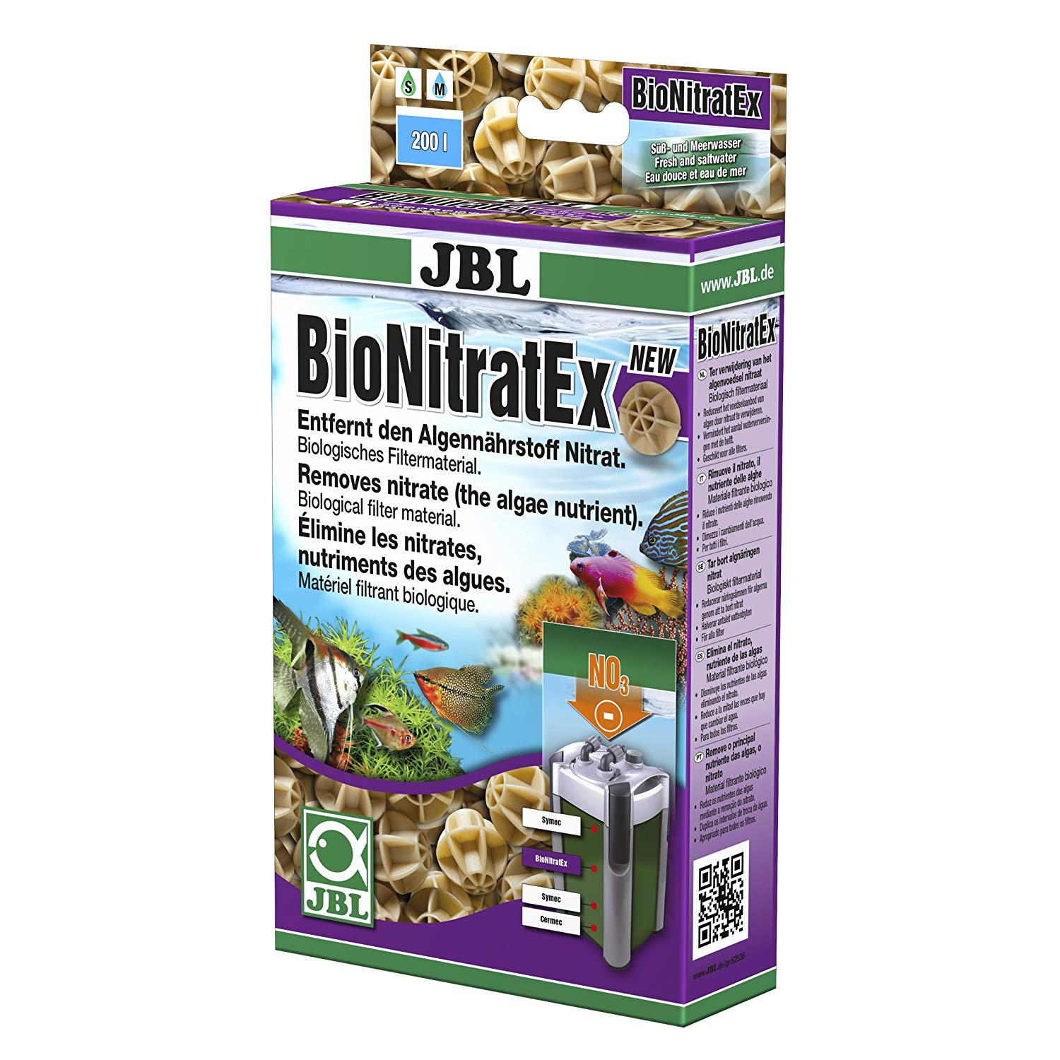 JBL BioNitratEx, Biological filter material for the removal of nitrate, sand, Small
