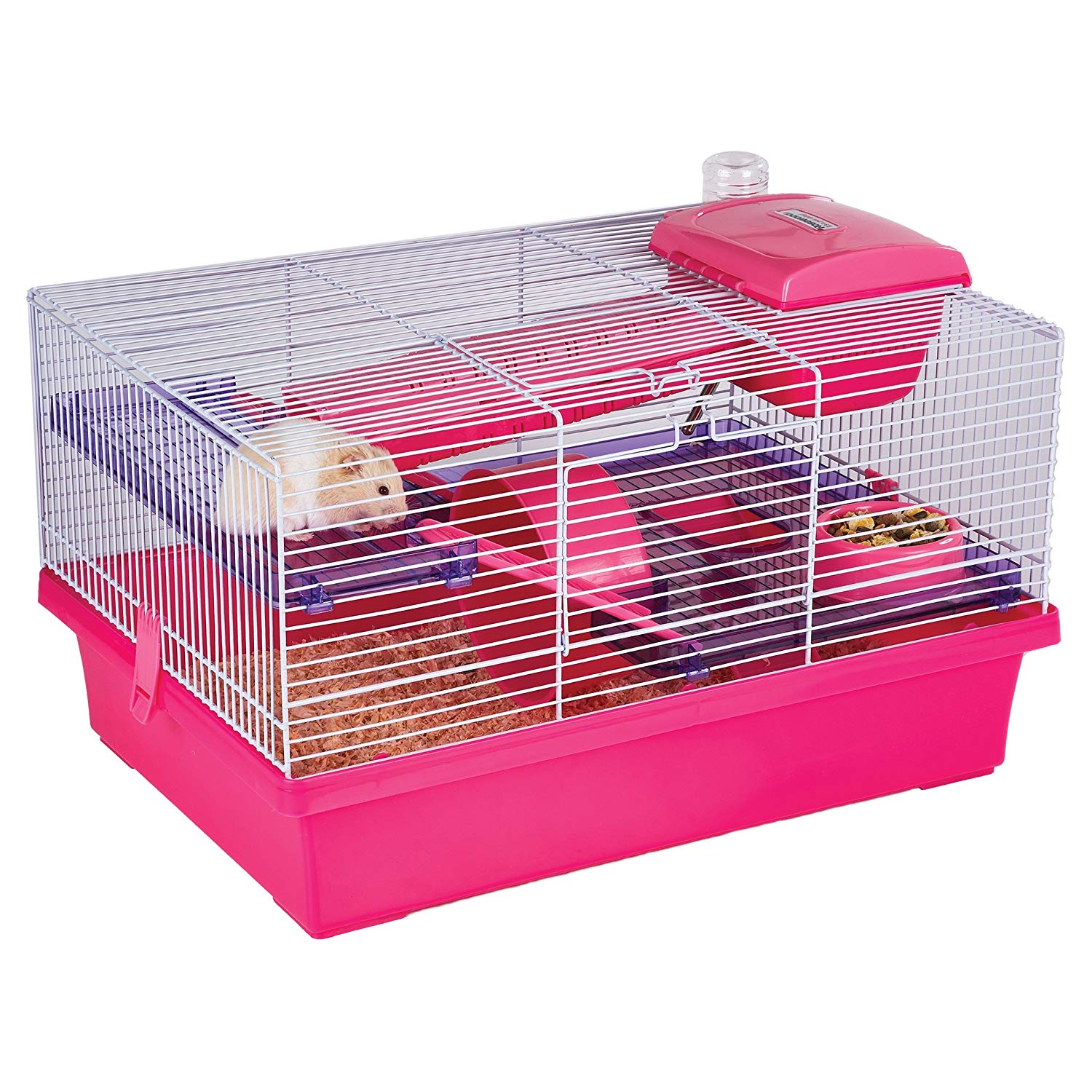 Rosewood Pico Hamster Home, Medium, Pink/Purple, 50 cm L x 36 cm W x 29 cm H