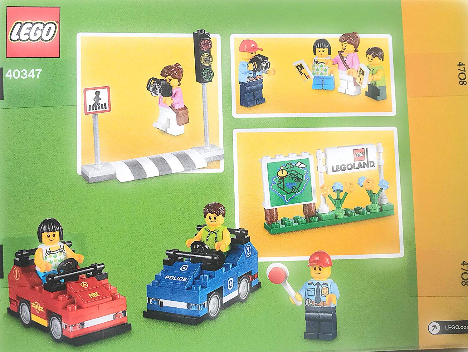 LEGO LEGOLAND Driving School Cars Set 40347, Blue,red - Image 2