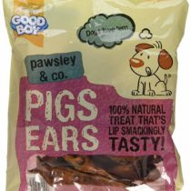 Good Boy - Pigs Ear Pieces - Dog Chew Treats - Absolutely No Artificial Nasties - 10 Pieces - 100 Percent Natural Dog Treats - Case of 4