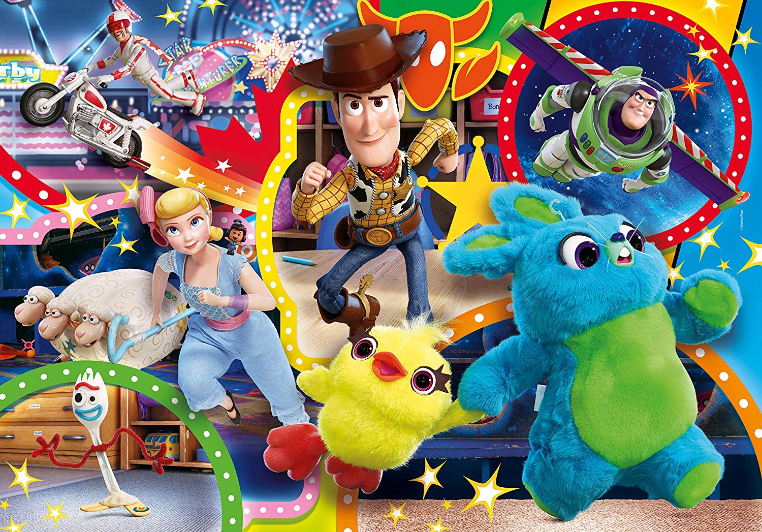 Clementoni – 29769 – Supercolor Puzzle – Disney Toy Story 4 – 180 ...