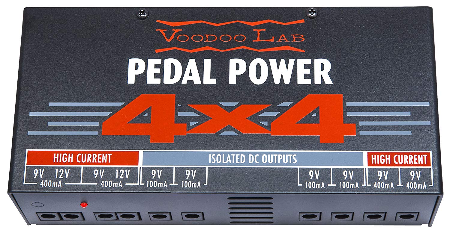 Voodoo Lab Pedal Power 4x4 Linear (Analog) Power Supply, MultiColored, 1