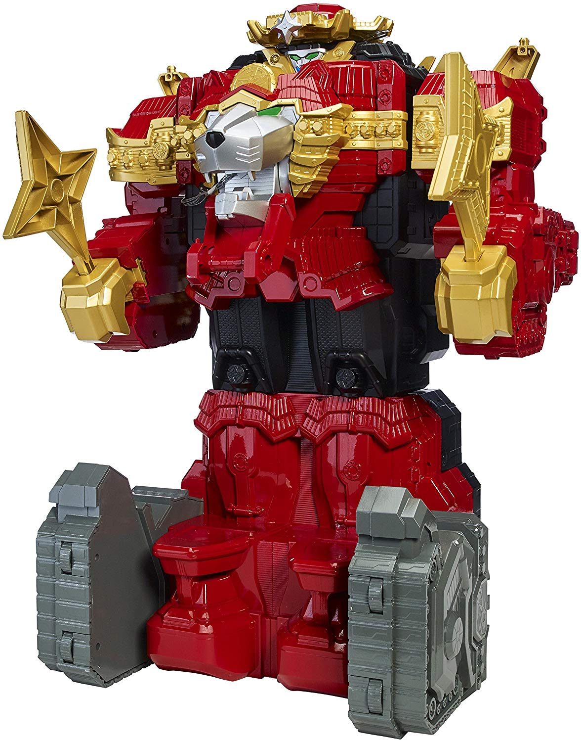 power rangers 43610 ninja steel lion fire fortress zord playset