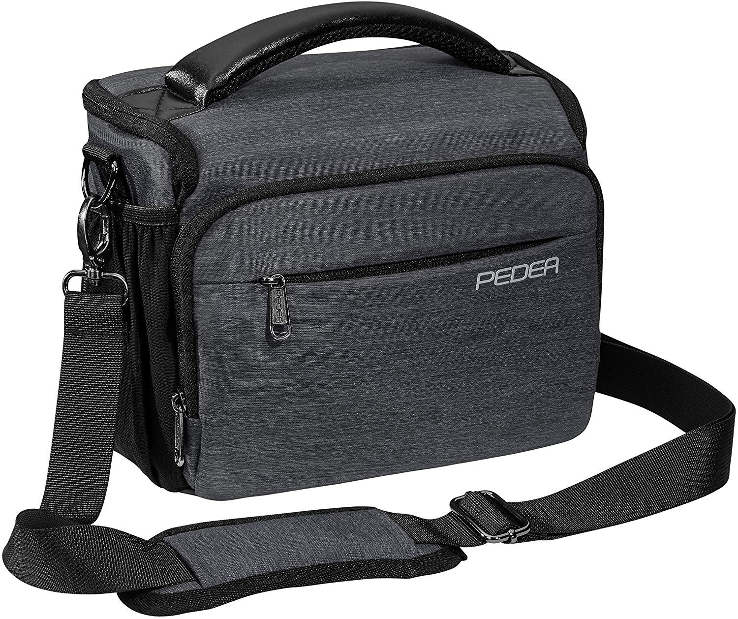 PEDEA DSLR camera bag "Noble" Camera bag for SLR cameras with waterproof rain cover carrying strap and accessory compartments