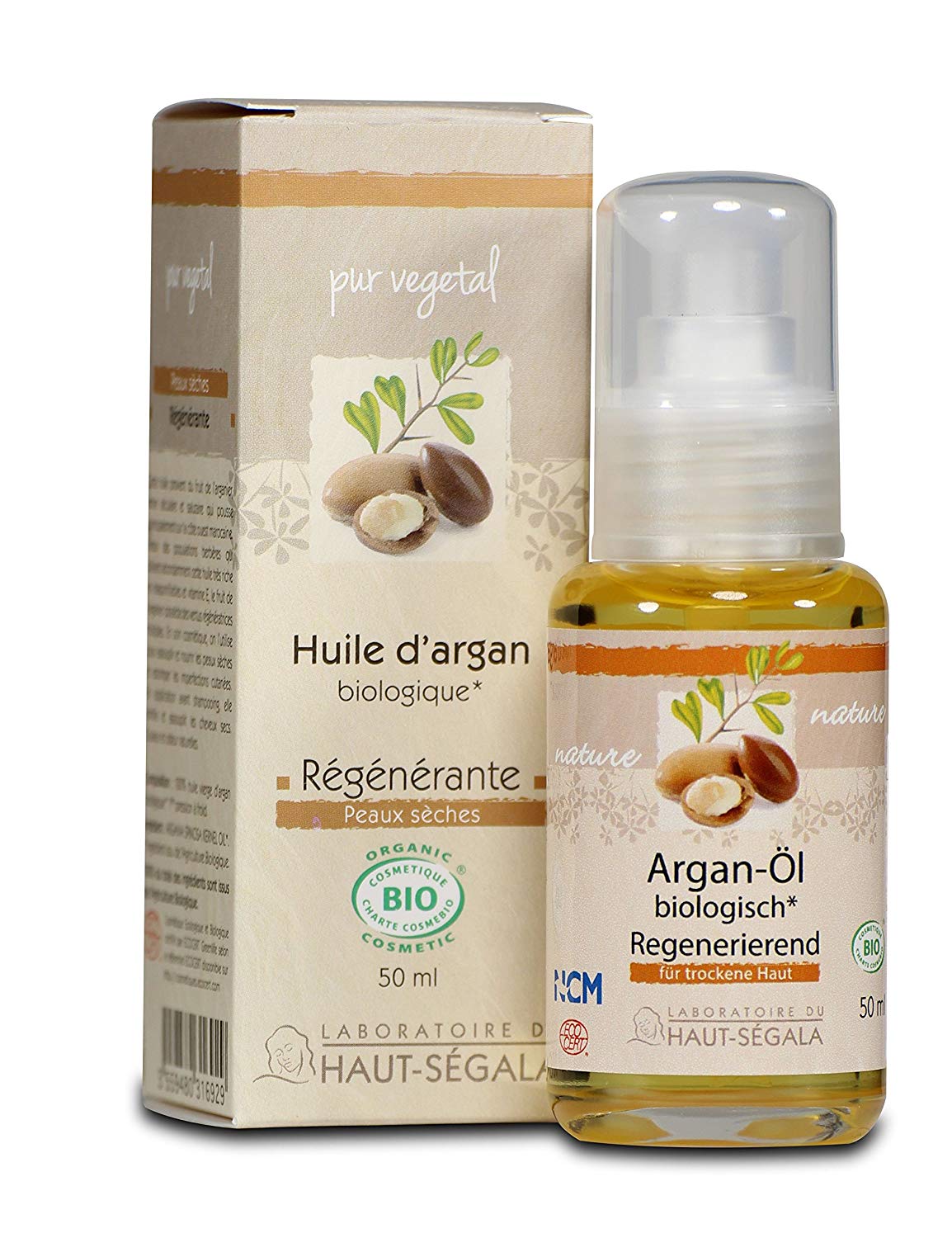 Laboratoire Du Haut-Segala Organic Virgin Argan Oil, 50 ml, 50 ml (Pack of 1)