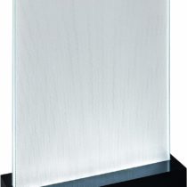 SIGEL TA422 LED Sign Holder, upright, for A5, illuminated double-sided presentation, acrylic, transparent, 1 pc.
