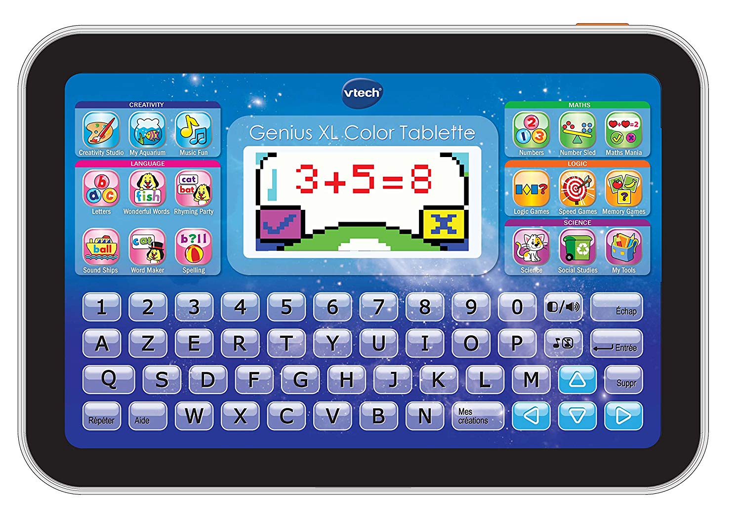 VTech - 155205 - Children's Computer - Tablet - Genius XL (French version), Black/White, Medium