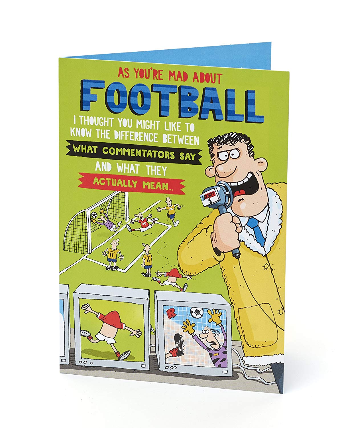 Birthday Card for Him, Funny Birthday Card for Men, Football Birthday Card, Birthday Card for Male Friend