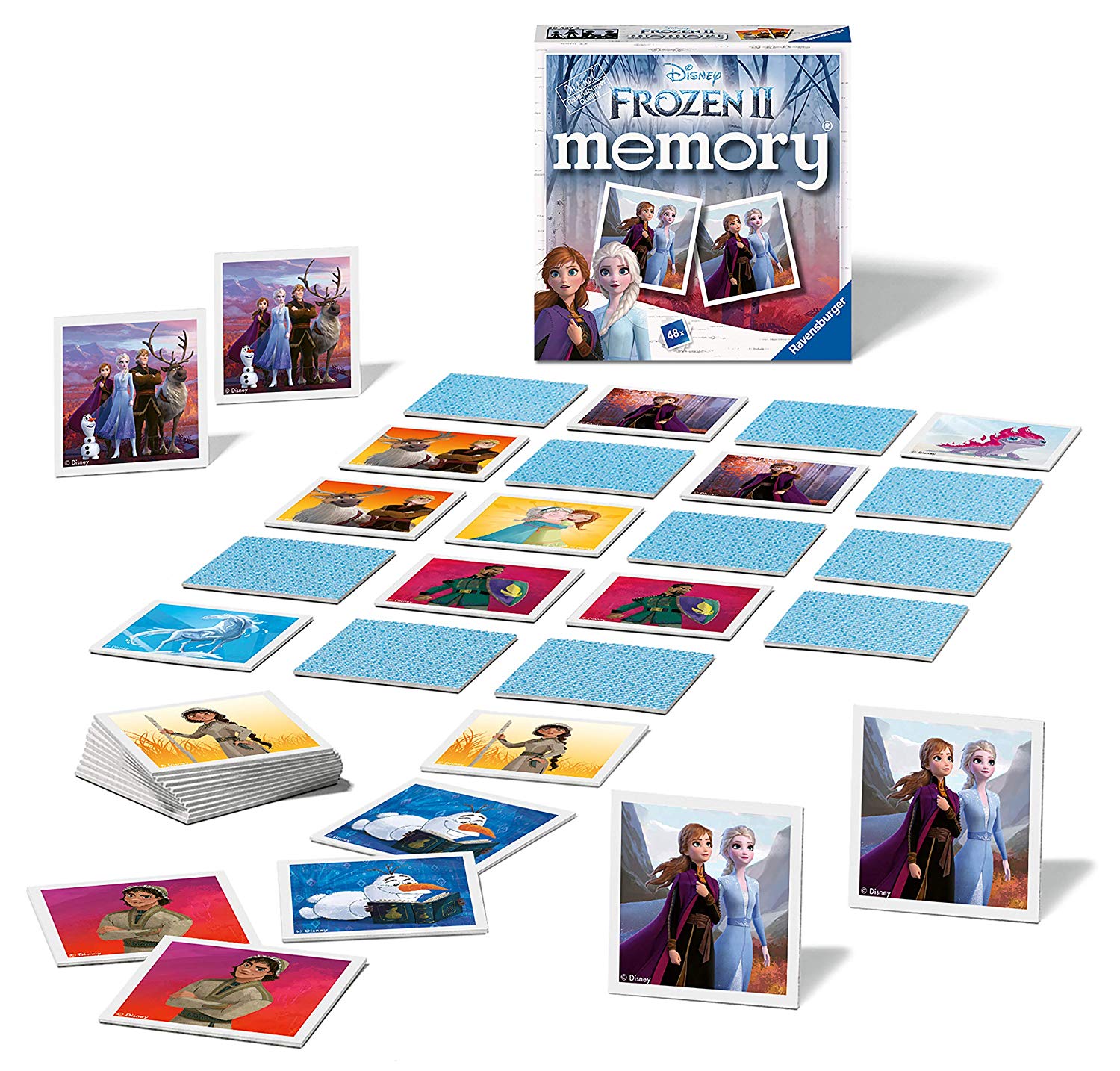 Ravensburger Disney Frozen 2 Mini Memory Matching Picture Snap works Game For Kids Age 3 Years and Up, Multi-colored, 5 x 5 x 0.2 cm - Image 2