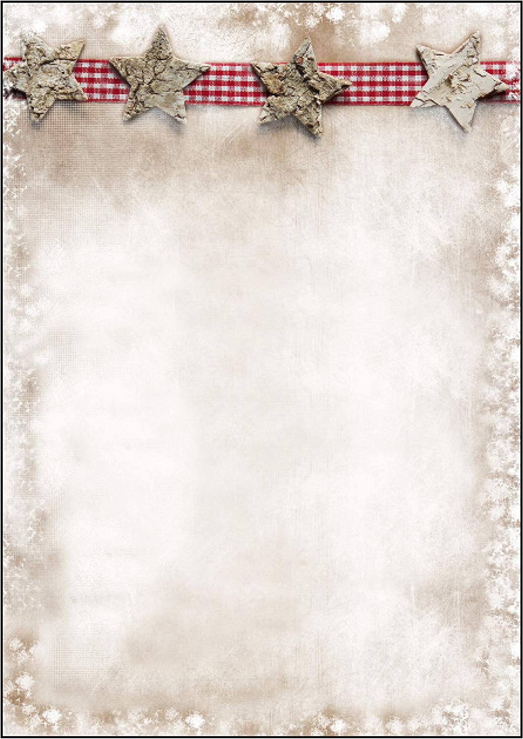 SIGEL DP052 Christmas writing paper "Winter Chalet", A4, 90 gsm, 25 sheets, Winter Chalet - beige/red, Writing paper - 25 sheets