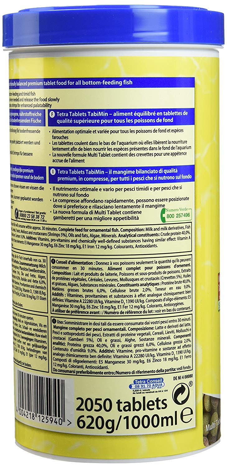 Tetra Tabimin 2050 Tablets, multicolored, 1 count (Pack of 2050) - Image 2