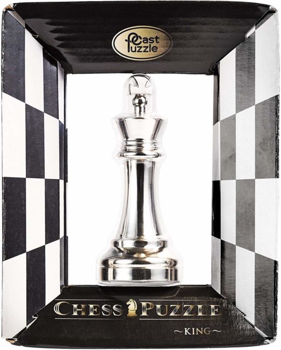 Eureka 473686 King Cast Chess Game, Silver - Image 2