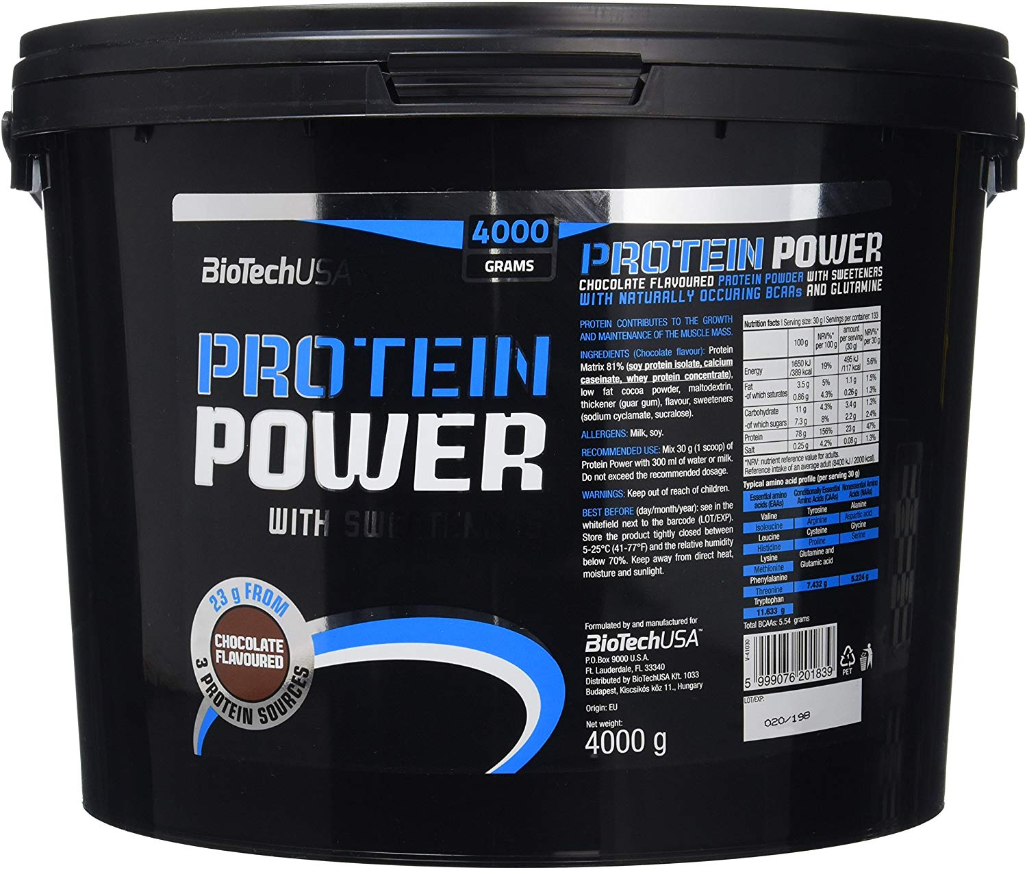 BioTechUSA Protein Power, 4 kg (Pack of 1)